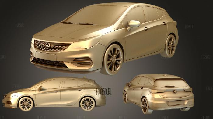Opel Astra 2020 stl model for CNC